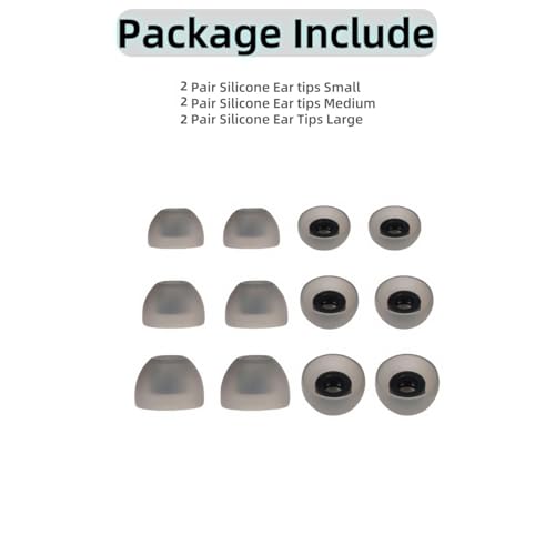 Galaxy Buds 2 Ear Tips Ultra Comfort Noise Cancelling Replacement - color: Black