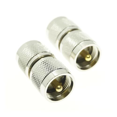 UHF Male Female to UHF Male Female Connector PL259 to SO239 T Right Angle 3 Way RF Coax Coaxial Adapter(UHF-JJ) - color: UHF-JJ
