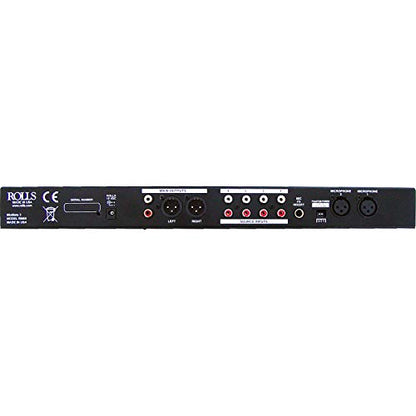 Rolls RM69 MixMate 3-6-Channel Stereo Line/Microphone Mixer with (2) XLR-XLR Cable Bundle