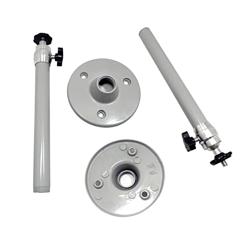 FEELIN Speaker Stand Projector Wall Mount Speaker Stand Ceiling Bracket Metal Bracket Adjustable 360 Degree Projector Stand Media Stand Audio-Video Shelving (Color : B) - color: B