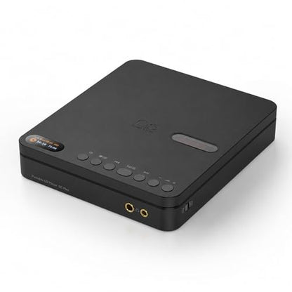 SHANLING EC Play Portable HiFi CD Player,USB DAC,CS43198 DAC+Dual SGM8262,384kHz/32bit,DSD256,Two-Way Bluetooth 6.0, LDAC,Up to 700mW@32Ω Output,3.5mm+4.4mm Headphone Output,Coaxial,1.12-in Screen - color: Black