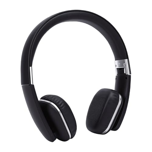 Wireless Headphones, Over Ear Headphones, Foldable Lightweight Stereo Headset, Ideal for Travel Smartphone Computer Laptop, Support Dual Device Simultaneously (Black) - color: Black