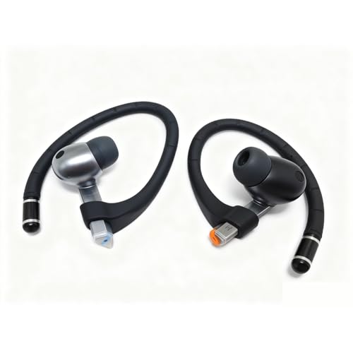 Memory Wire Ear Hooks Designed for Samsung Galaxy Buds 3 Pro & Galaxy Buds 3, with Anti-Lost Lanyard and 3-in-1 Cleaning Kit, Anti-Slip Sports Earhook Accessories – Black