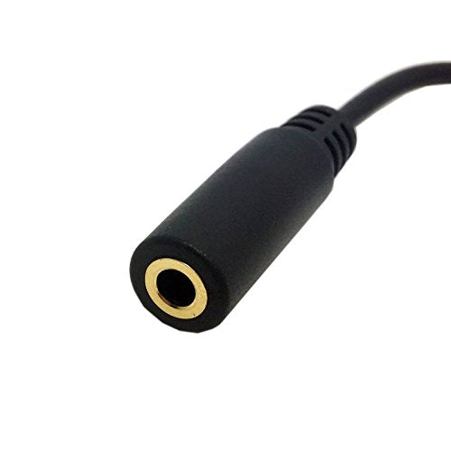 chenyang Headphone/Audio Extension Cable,4 Pole 3.5mm Male to 3.5mm Female Audio Stereo Headphone 90 Degree Angled Extension Cable 10cm - color: 4 Pole Audio/Microphone