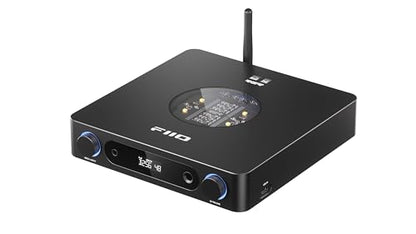 FiiO K13 R2R Desktop DAC & Headphone Amp, High-Fidelity 24Bit R2R DAC, Powerful 2400mW Output, LDAC Bluetooth Streaming, Dual Power Supply, 10-Band PEQ, Balanced XLR & RCA Audio Output (Black) - color: Black