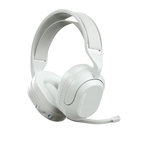 JLab Nightfall Wireless Gaming Headset, Bluetooth 5.3, White - color: Cloud White