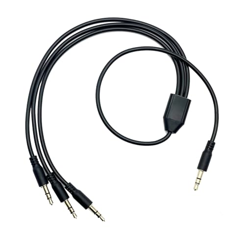 Seadream Audio Y Splitte Cable 1.64FT;3.5mm 1 Male to 3 Male Audio Splitter, TRS Stereo Jack Headphones Adapter Cable for Smartphone, Computer, Mp3, Earphone, Speakers (M to 3M) - style: M to 3M