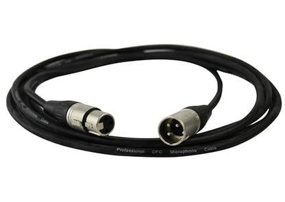 Gearlux XLR Microphone Cable, Fully Balanced, Male to Female, 6 Feet - 6 Pack - size: 6 Ft, style: 6 Pack