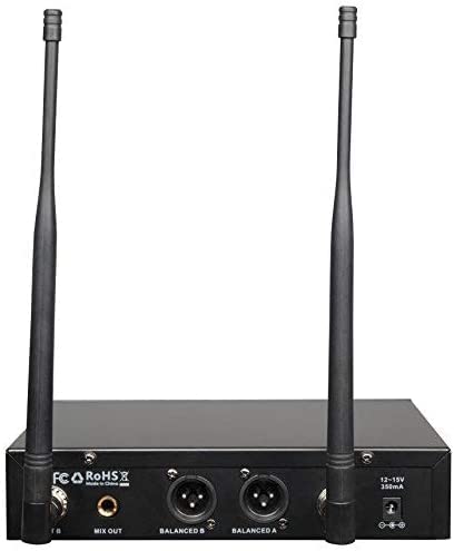 200-Channel Wireless Lavalier Microphone, Dual UHF Bodypack Cordless Lavalier Mic System Set, Auto Scan, Long Range 200-240Ft, 16 Hours Use Ideal for Speaking, Classroom 2023 333B…