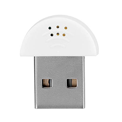 DEWIN USB 2.0 Mini Microphone, Laptop/Desktop PC Plug and Play for Skype, MSN, Yahoo Recording, YouTube, Google Voice Search and Games(White)