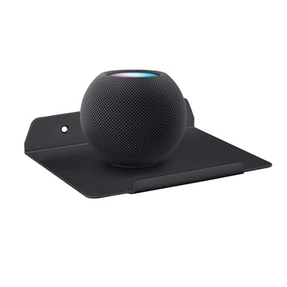 8''W x 6.3''D Small Floating Metal Wall Shelf,Deep Floating Shelves for Speakers,Cameras,Routers,Heavy Duty Metal Floating Wall Shelf with Ledge for Bedroom,Bathroom,Living Room,Black - color: 8‘’black