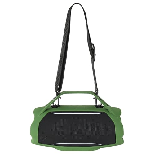 Protective Case w/Handle Strap Compatible with JBL Xtreme 5 Portable Waterproof Speaker, Carrying Silicone Skin Travel Cover Accessories for JBL Xtreme 5, for Outdoors and Work, Green