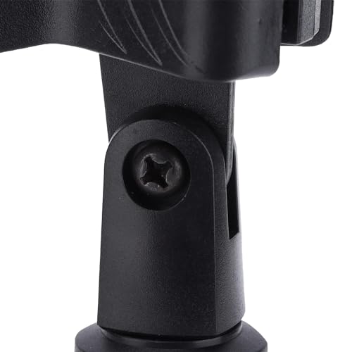 HERCHR Desk Mic Stand, Desktop Microphone Stand Adjustable Mic Stand Foldable Tripod Desk Mic Portable Mic Table Stand Mic Tripod Stand Desk Mic Mount for Online Broadcasting Chatting Singing