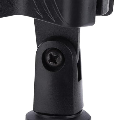 HERCHR Desk Mic Stand, Desktop Microphone Stand Adjustable Mic Stand Foldable Tripod Desk Mic Portable Mic Table Stand Mic Tripod Stand Desk Mic Mount for Online Broadcasting Chatting Singing