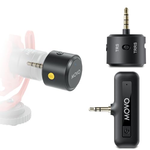 Movo WM-VXR10 Wireless Shotgun Mic Adapter for Camera/DSLR/3.5mm/TRS - Compatible VXR10, VXR10-PRO, and Rode VideoMicro - size: 3.5mm / Camera