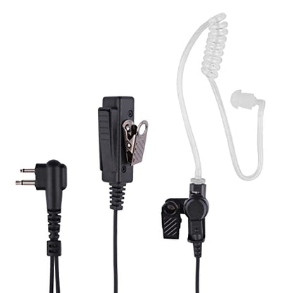 Walkie Talkie Earpiece with Mic,Compatible with CP200 CP200D BPR40 CP100D CP185 RDM2070D Earpiece Two Way Radio Headset Walkie Walkie Surveillance Kit Police Headphones (5 Packs) - color: 5 packs