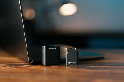 Sennheiser Pro Audio Profile Wireless 1-Channel All-in-One 2.4 GHz Clip-On & Handheld Microphone System | Includes Receiver, Clip-On Microphone Transmitter, Mounting Accessories, and Carrying Pouch - size: 1-Channel
