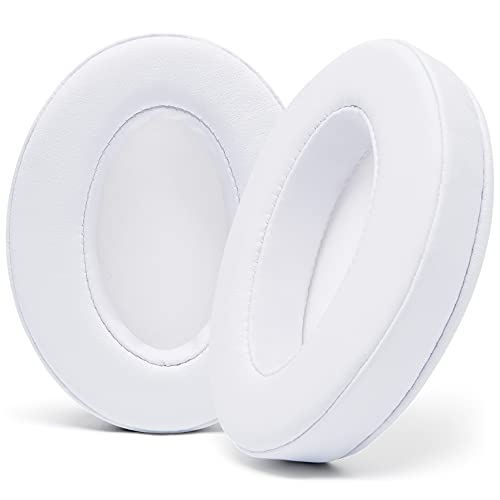 WC Wicked Cushions PadZ - Thick & Soft Ear Pads for ATH M50X / M40X / SteelSeries Arctis/HyperX Cloud & Alpha/Logitech G Pro X/Compatible with Over 50 Headphones | White - color: White