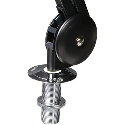RODE PSA 1 Professional Desk-Mounted Studio Boom Arm Pair for Two-Person Podcasting and Streaming - Bundled with StreamEye Polishing Cloth