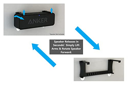 Wall Mount for Anker Soundcore Portable Bluetooth Speaker - No Drill!