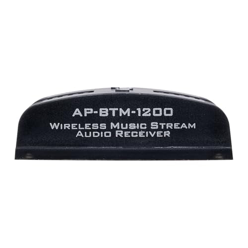 Audiopipe Marine 무선 음악 스트림 오디오 수신기 (AP-BTM-1200), Blutooth 5.0 어댑터, RCA 스테레오 출력, 해양, ATV, UTV, 골프 자동차, 홈 뮤직에 적합