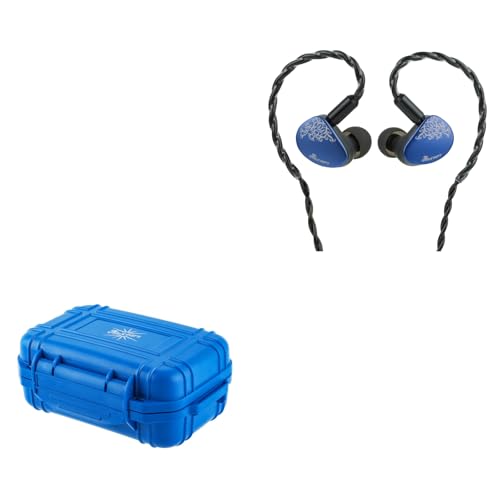 Kiwi Ears Cadenza II in Ear Monitor, 10mm Titanium Dynamic Driver IEM Earphone + Kiwi Ears SONICAP Waterproof IEM Hard Case