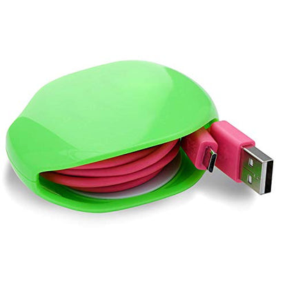 FixtureDisplays® USB Cable Winder Retractable Organizer Portable Cord Auto Earphone Cord Rewinder 18491-2D