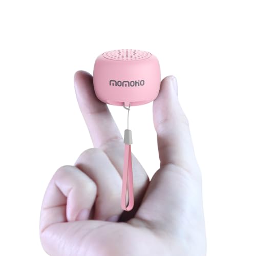 Mini Bluetooth Speaker Wireless, Tiny Speaker with Built-in Mic & TWS Pairing, Small Speaker for Indoor/Outdoor/Travel/Gifts (Pink) - color: Pink