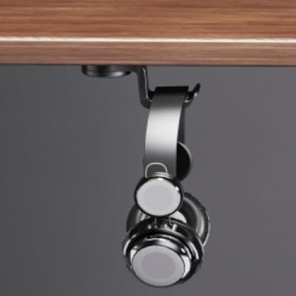 Headphone Hook Under Desk Holder Hanger Nylon 360° Rotating Adjustable Lightweight Students' Desk Hook Mount for Desk & Table Bag Backpack Headset Hook with 50lb Capacity (Screw Fixation)