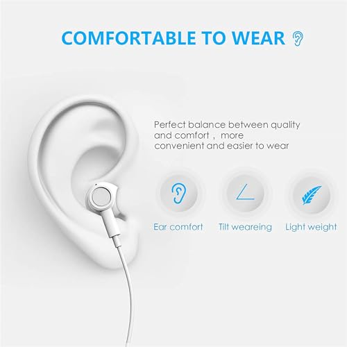 USB C Headphones for iPhone 17/16/15 Pro Max Plus Earbuds,Type C Earphones | with Microphone & Remote Noise Cancelling Earphones for iPhone 17/16/15 Pro Max Plus,iPad,Galaxy S26/S25/S24/Ultra Note 10/20