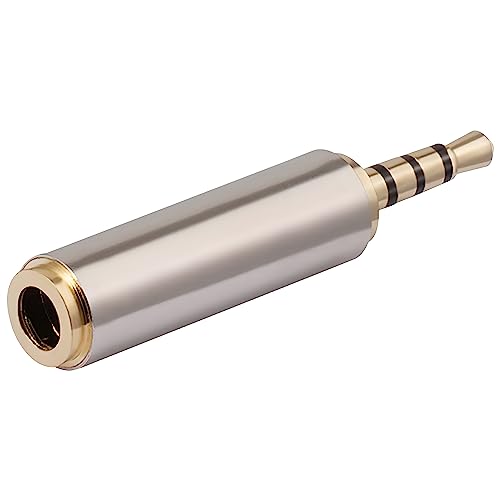 2.5mm Male to 3.5mm Female Stereo Audio Headphone Jack Adapter Converter, Gold Plated (5 Pack) - style: (5 Pack) 2.5mm Male to 3.5mm Female