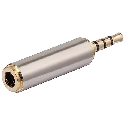 2.5mm Male to 3.5mm Female Stereo Audio Headphone Jack Adapter Converter, Gold Plated (5 Pack) - style: (5 Pack) 2.5mm Male to 3.5mm Female