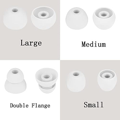 Silicone Earbud Tips Replacement Earbuds Cap Compatible with Powerbeats Pro Beats Wireless Earphone Headphones Replacement Ear Tips,4 Pairs(Light Gray) - color: Light Grey