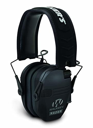 Walker's Razor Slim Electronic Earmuffs | Protective Case - color: Black