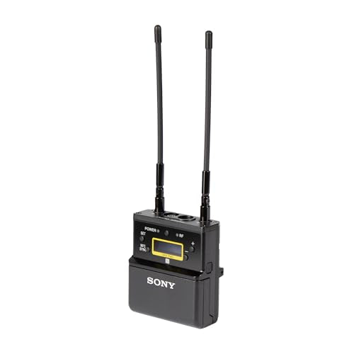 Sony URX-P40 Wireless Receiver (UC14: 470–542 MHz) Bundle | For Interviews & Broadcast Production | Digital Audio Processing | Mic Cleaner | Cloth + Microphone Cleaner + Cable Ties