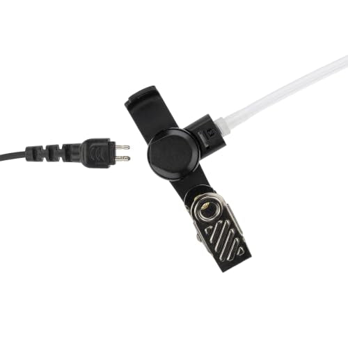2 Pack BCT22-M9 2-Wire Surveillance Acoustic Tube Earpiece with PTT Mic Compatible with Motorola APX 8000 APX 7000 4000 XPR 7580e 7380e XPR 7550 7350e 7350 APX6000 APX7000 APX8000 XPR7550 - size: 2 Pieces