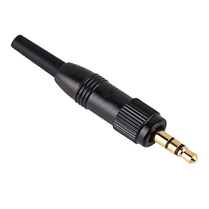 3.5mm (1/8 Inch) TRS Male Screw Lock Stereo DIY Connector Audio Adapter Compatible with Sennheiser Sony Saramoinc BOYA Comica Lavalier Microphone(4mm) - size: 4mm
