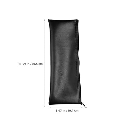 6pcs Portable Microphone Storage Bag for Hand Microphones with Pu Material and Dustproof Zipper Case, Lightweight Mic Pouch for Live Room Performances and Travel