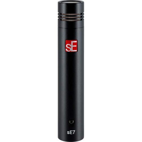 sE Electronics sE7 소형 다이어프램 콘덴서 마이크 (일치 스테레오 페어), 터치 패스너 스트랩 포함 (10팩), 6.1m(20피트) XLR 케이블 2개 및 팝 필터 번들 2개