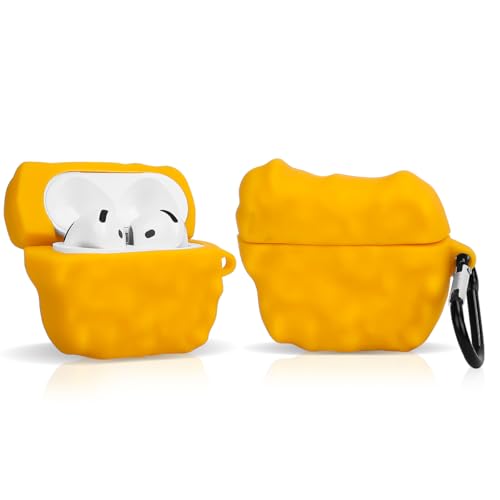 Cute Case for AirPods 4th Generation, for AirPods 4 Wireless Earbuds, XMBYGY Silicone Cartoon Charging Case Shockproof Protective Headphones Cover with Carabiner for Man Woman Teen - color: Chicken