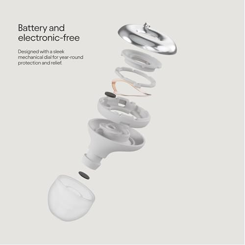 Loop Switch 2 Adjustable Ear Plugs - 3 Modes for Ultimate Control | 20-26dB SNR noise reduction. Flexible fit. For focus, travel, socializing, festivals & more - color: Silver