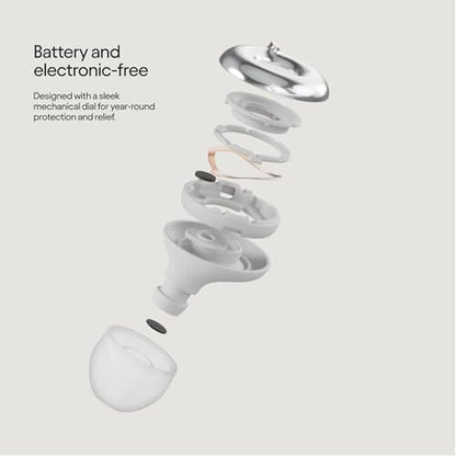 Loop Switch 2 Adjustable Ear Plugs - 3 Modes for Ultimate Control | 20-26dB SNR noise reduction. Flexible fit. For focus, travel, socializing, festivals & more - color: Silver