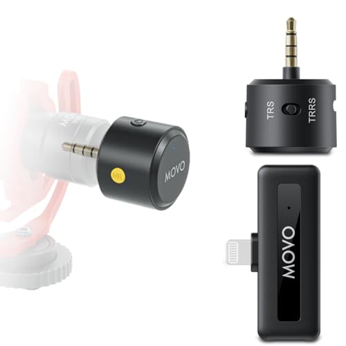 Movo WM-VXR10 Wireless Shotgun Mic Adapter for iPhone/Lightning Devices - Compatible VXR10, VXR10-PRO and Rode VideoMicro - size: Lightning / iPhone