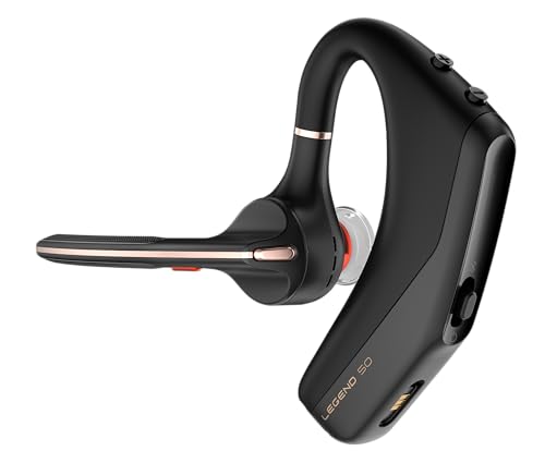 Poly Voyager Legend 50 UC Bluetooth Headset with Charging Case - 4 Noise-Canceling Mics, AI NoiseBlockAI & WindSmart Tech - Bluetooth Headphones with Mic, Smart Call Controls, All-Day Comfort - style: Legend 50 with Charging Case