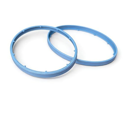 Plastic Gasket for QC25 Headphone Replacement Gaskets Circle Seal Frame, Repair Spare Parts (2pcs Blue) - color: 2pcs Blue