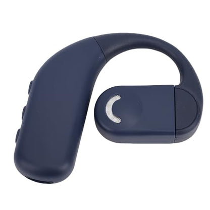 Zopsc Wireless Earpiece, Bluetooth Single Ear Hook Headset with Noise Canceling Mic, Digital Display, Hands Free Earphone for Driving Office Sport - color: Blue