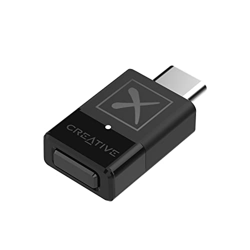 Creative BT-W3X Smart Bluetooth 5.3 Audio Transmitter with aptX HD, High-Definition 24-bit / 48 kHz Audio, Device-Switching Function, Works with PC/Mac/Gaming Consoles - color: Bluetooth 5.3 Audio Transmitter, aptX HD