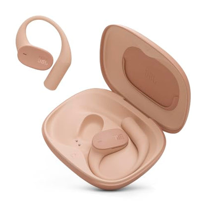 JBL Sense Lite Open Ear Earbuds, True Wireless, Ear Hook Fit - Beige | Water Resistant Sports And Workout Headphones, Up To 8 Hrs Playtime, Clear Calls With Noise Reduction - color: Beige