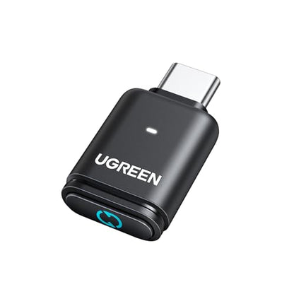 UGREEN USB-C Bluetooth Adapter for PS5 with APTX Low Latency/aptX-Adaptive | Bluetooth 5.3 Audio Adapter, Wireless Audio Transmitter to Connect Wireless Headphones/Earbuds