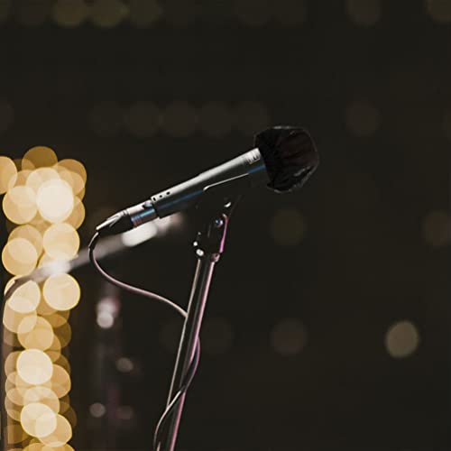 Vaguelly 200pcs Disposable Non-woven Microphone Covers Ktv Mic Protector for Handheld Mics Easy to Install and Safe for Events and